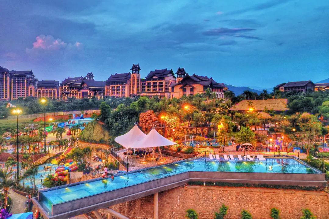 【清远熹乐谷温泉度假酒店】网红悬空泳池,水世界,温泉,无动力乐园等n